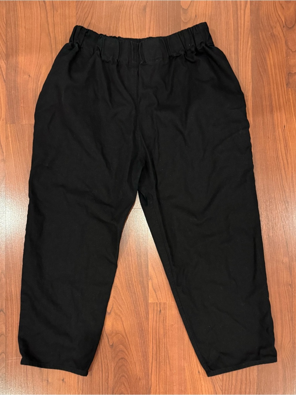 Eli & Barry Pant 1 Black Elastic Waist Pants in hemp organic cotton canvas